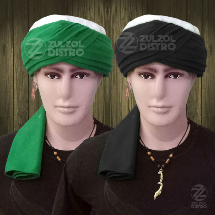 Peci Sorban Imamah Permanen Premium Model Sorban Habib Siap Pakai