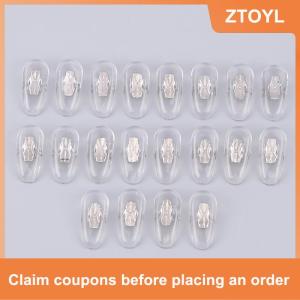 【ZTOYL】 10 cặp chất lượng cao silicone aviator kính mắt kính mát miếng đệm mũi cho rb clip-o