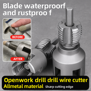 Integrated Internal And External Thread Pipe Threading Tool Precision Wire Opener Tools 4/6Points Water Pipe Inner Hole Opener Points Water Pipe Inner Hole Opener Electric Lifting Drill  Electric Cordless Mini Grinder Drill Set  钻头工具