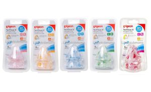 Pigeon (พีเจ้น) จุกนมเสมือนฯซอฟท์ทัสไซส์ SS S M L LL แพ็ค 2