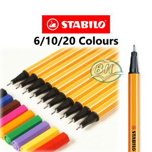 Stabilo Point 88 Fineliner 6/10/20 Colors 1 Set (Tip Size 0.4mm)