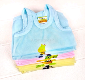 MURAH NAMPOL 12pcs/ 6pcs/ 3pcs /Kaos Dalam Anak Bayi Singlet Motif Jala Warna Isi 3 Potong Bahan Adem dan Tidak Berbau Untuk Usia 0 Bulan Hingga 18 Bulan