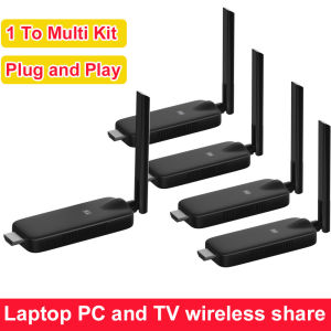 50M Wireless HDMI Extender Kit 1 To 2 3 4 Audio Video Display Adapter Transmitter and Receiver for Camera DVD Laptop PC To TV Monitor Projector