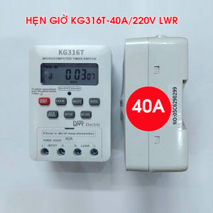 Công tắc hẹn giờ tự động KG316T 40A 220v LWR tắt mở tự động chuẩn công nghiệp ổ cắm hẹn giờ timer hẹn giờ