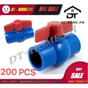 PER 200PCS -- PLASTIC PVC Ball Valves 1/2  Blue Gate Valve /Shower Valves/ Plastic Ball Valves
