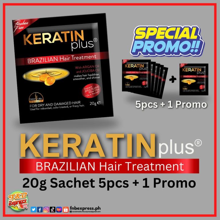 Keratin Plus Brazilian Hair Treatment 20g 5pcs 1 Promo Lazada Ph