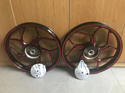 MÂM-VÀNH ĐÚC ASIO 2 THẮNG ĐÙM( PHANH CƠ) 110 GẮN XE RSX FUTTURE WAVE S110BLADE 110 WAVE ALPHA...