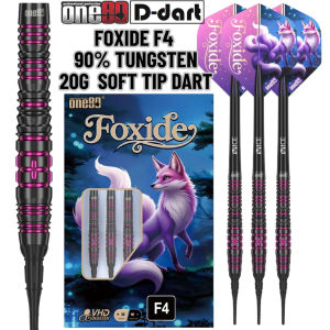 ONE80 SOFT TIP DART - 20G FOXIDE F4 90% Tungsten Original Electronic Darts (ARROW DART LEMBUT)