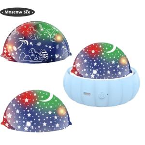 Đèn ban đêm Máy chiếu sao 360 Rotation Khủng Long & đèn chiếu ban đêm hình sao đèn ban đêm chiếu bé máy chiếu đèn cho trẻ em phòng ngủ