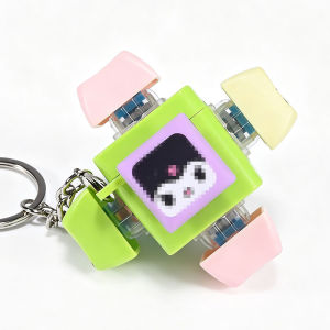 6-key hình dạng đặc biệt cơ khí Keycap động đậy Clicker Keychain Túi hoạt hình quyến rũ ngón tay đồ chơi giảm căng thẳng
