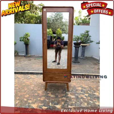 Lemari Pakaian Anak Kayu Jati Almari Baju Anak 1 Pintu Jati Jepara