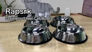 Pet Bowl Dog Bowl Dog Food Bowl Stainless Dog bowl water bowl Cat bowl Durable bowl PAZU