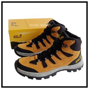 SEPATU MENDAKI DAN TRACKING TREKING HIKING JACK WOLF SKIN. SEPATU GUNUNG OUTDOOR MURAH BAYAR COD. SEPATU SAFETY KARIMOR JACK WOLFSKIN WOLF SKIN.SEPATU TINGGI PRIA PDL MURAH BERKUALITAS SAFETY BOOT