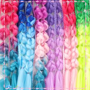 🔥【Flash Sale】🔥 ผมหางม้าสังเคราะห์1ชิ้นต่อผมหางม้าเป็นฟองเกลียวโคมไฟยาวแบบถักพร้อมที่มัดผมทรงตรง