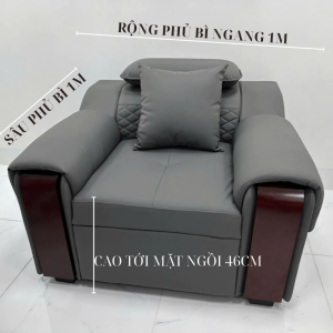 Sofa Da PU Sang Trọng 2m6 Kèm Bàn Trà - Phong Cách Hiện Đại - TH Ngọc Mai