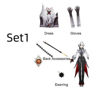 [Wse] genshin tác động mới arlecchino các knave fatui harbingers Cosplay Trang Phục Cosplay Bộ # x0623