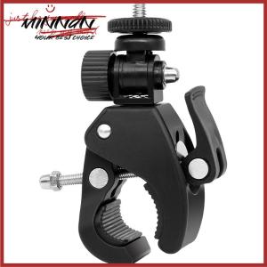 [minnan] Quick Release Screw Clamp Bracket Bike Handlebar Mount 1 4 Tripod For Camera DV
