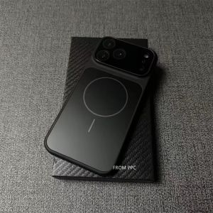 Glass Nano Original Matte Case for iPhone 17 16 15 Pro Max 17Pro Shell MagneMagnets Wireless Charging Armor Phone Cover Capa