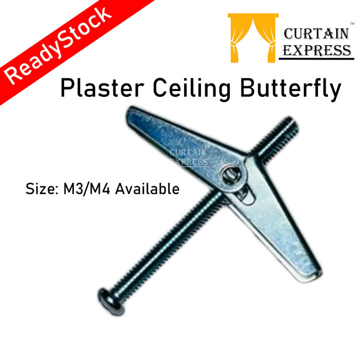 Butterfly Wallplug / Metal Spring Wall / Ceiling Wallplug / Spring