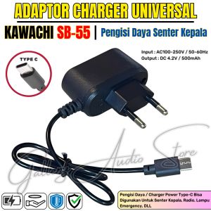 TERMURAH~Adaptor Charger KAWACHI SB-55 DC 42v 500mAh | Adaptor Charger Senter Kepala Travel Adapter | Pengisi Daya Senter KepalaPengisian Daya Jadi Lebih Cepat Cocok Untuk Senter Kepala Radio Lampu Emergency DLL | Gallery Audio
