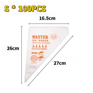 100pcs Disposable Pastry Piping Bag for Cake Cupcake Icing Pastry Bags Piping Tools Pastry Nozzle and Accessories
