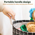 DuneDesign 20 Cm Narrow Laundry Basket With Lid - 50L Sturdy Wooden - View #4