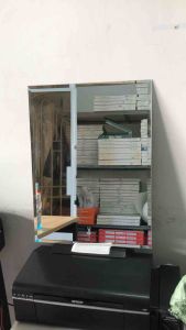 GƯƠNG BALE TREO TƯỜNG NHÀ TẮM KT 45 x 60cm VUÔNG KÈM PAS GƯƠNG