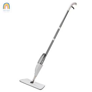 shoptookd พร้อมส่ง ไม้ถูพื้นสเปรย์ Spray Mop ม๊อบดันฝุ่น ไม้ถูพื้น หมุนได้ 360 องศา