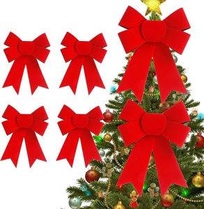 Christmas Tree Decoration Festive Atmosphere Tree Decoration Bow Tie Pendant Soft Commercial Store