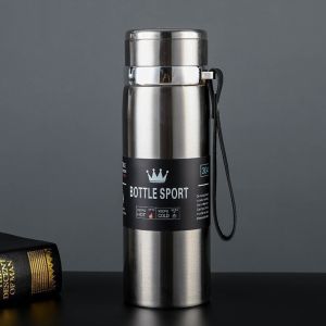 Stainless Steel Insulated Bottle Outdoor Sports Water Flask Portable Safe Travel Mug For Hikers Adults Sports Enthusiasts/Eco Friendly