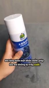 Chai Xịt vệ sinh mũ/nón bảo hiểm DERPU-Xịt vệ sinh bọt tuyết khử trùng nón bảo hiểm sạch siêu nhanh