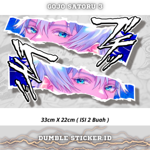 Sticker Stripping All Type Motor Print Cutting Stiker Mata Anime Gojo Satoru 3