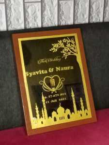 Mahar Pernikahan Laser cutting Plywood Model A1