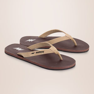 New Medway Sandal Jepit Kasual Pria QMW 055 Coklat