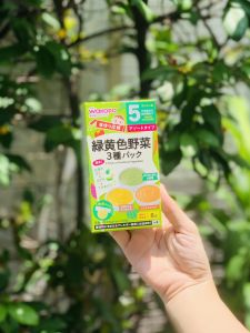 Bột ăn dặm Wakodo Nhật cho bé 5M 7M dạng gói tiện lợi