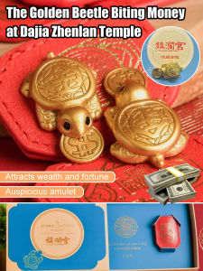 Office Golden Turtle Pendant Golden Turtle Ornament Lumps collection value Traditional craftsmanship Auspicious protection Golden Turtle Lucky Ornament