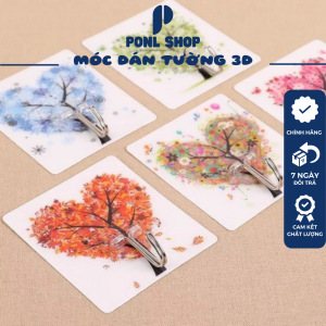 [HCM] Móc Dán Tường Chịu Lực Hình 3D Siêu Dính