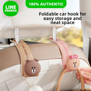 LINE FRIENDS Car Hook Strong Organizer Holder ABS Universal Fit Space Saving LFB237 LFB241