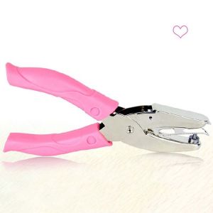 MKEB MALL Puncher Handheld Border Scrapbooking With Soft-Handled For Tags Ticket Notebook School supplies Office Binding Stationery Paper Cutter Hole Punch