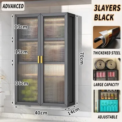 TIDY Kitchen Hanging Cabinet Storage Wall Cabinet For Kitchen Cupboard Wall Mounted