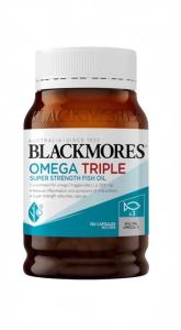 Blackmores -3 Triple Strength Fish Oil 1500mg 150 Capsules Australian Health Supplement Rich in -3 EPA & DHA for Daily  Wellness Support