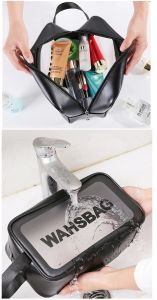 Travel Wash Bag Hand Carry Cosmetics Cosmetic Toiletries Storage Bag Kalis Air Waterproof Bags Beg 化妆厕所包防水