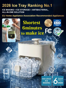 Ice Cube Mold Kitchen Use Home One Click Ice Maker/6 Cubes Fast Ice Tray/Quick Operation/Easy For Family Drinks