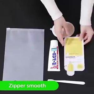 30pcs Reusable Frosted Matte Zipper bag plastic Waterproof Travel Bags Packing for Clothes UnderwearFast Shipping