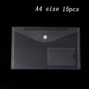 LIEYH School Supplies Office Document Bags Paper Storage Plastic A5/A4 File Bag Transparent File holder A5/A4