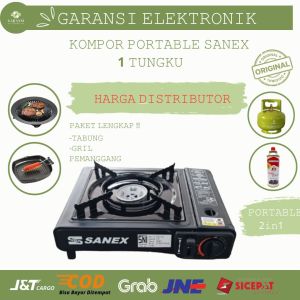 KOMPOR PORTABLE SANEX 1 TUNGKU SN-883/KOMPOR PORTABLE 1 TUNGKU SANEX/KOMPOR PORTABLE STAINLES MERAH/KOMPOR STAINLES 1 TUNGKU HITAM/KOMPOR STAINLES PAKET LENGKAP TERMURAH/KOMPOR PORTABLE DENGAN GRIL BULAT/KOMPOR PORTABLE DENGAN TABUNG TERMURAH NEW VARIAN!!