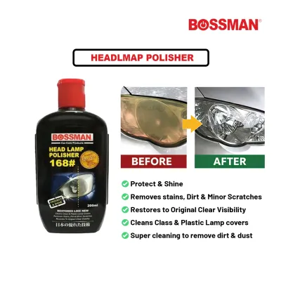 BOSSMAN BLP-168 Headlamp Polisher Car Wash Shampoo Car Wax Sabun Cuci Kereta Syampoo Polish Wax Kereta Polish