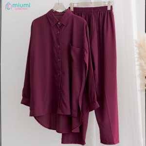 MiumiCollection Setelan Wanita One Set Wanita Setelan Kemeja Wanita Zoey
