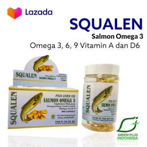 SQUALEN Minyak Ikan Salmon (Fish Liver Oil) Isi 100 Kapsul Penambah Nafsu Makan