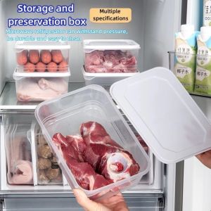 Fresh Seal Refrigerator Freezer Organizer Kitchen Meat Food Storage Containers Stackable food container with lid